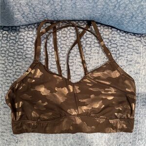 All in Motion black Camouflage Sports Bra